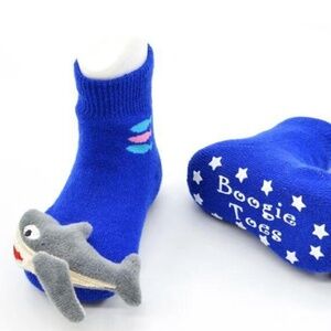 Shark Boogie Rattle Socks NWT 0-12 Mo